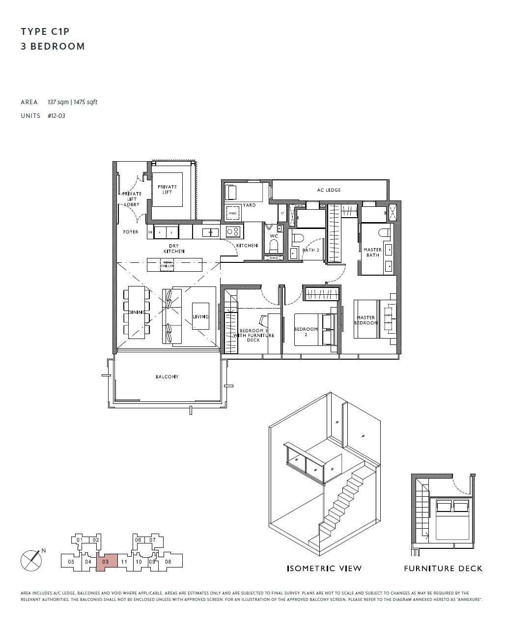 The Hyde 1 Bedroom Floor Plan 8
